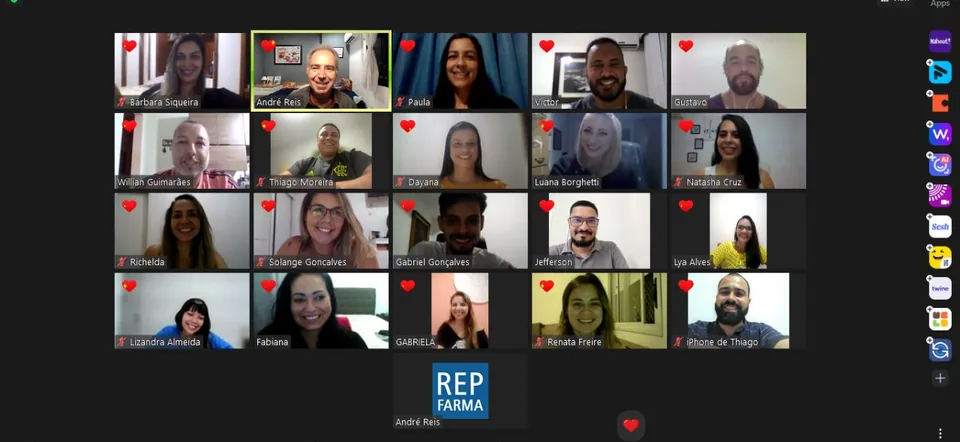 Março de 2023: Online ao vivo, Turma A: encontro online da turma